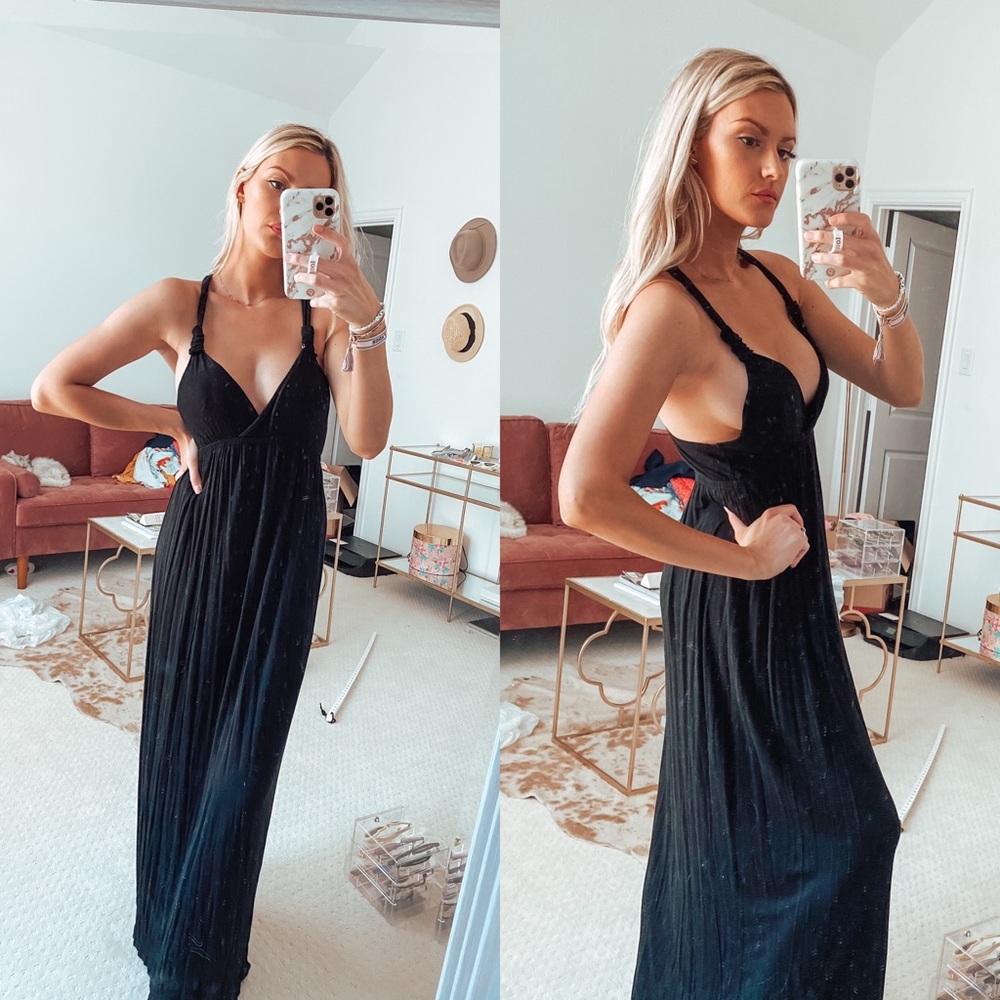 Black maxi dress